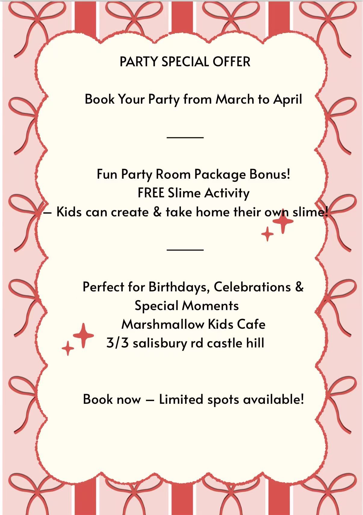 Party Special Offer